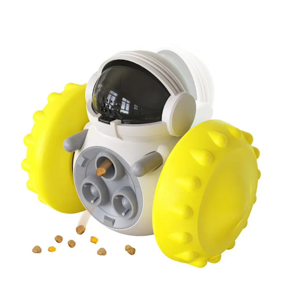 Juguete Perro Dispensador de Alimento- AMARILLO